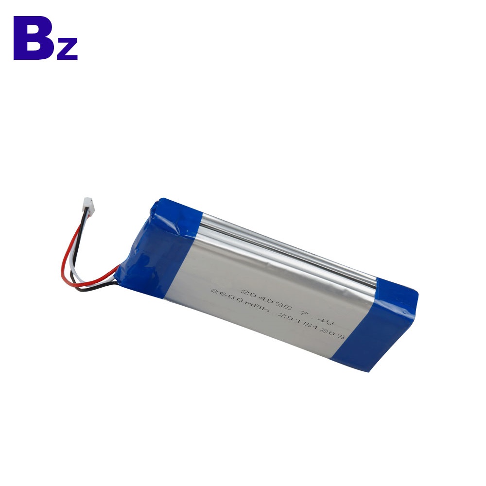 204095 7.4V 2600mAh 리튬 폴리머 배터리