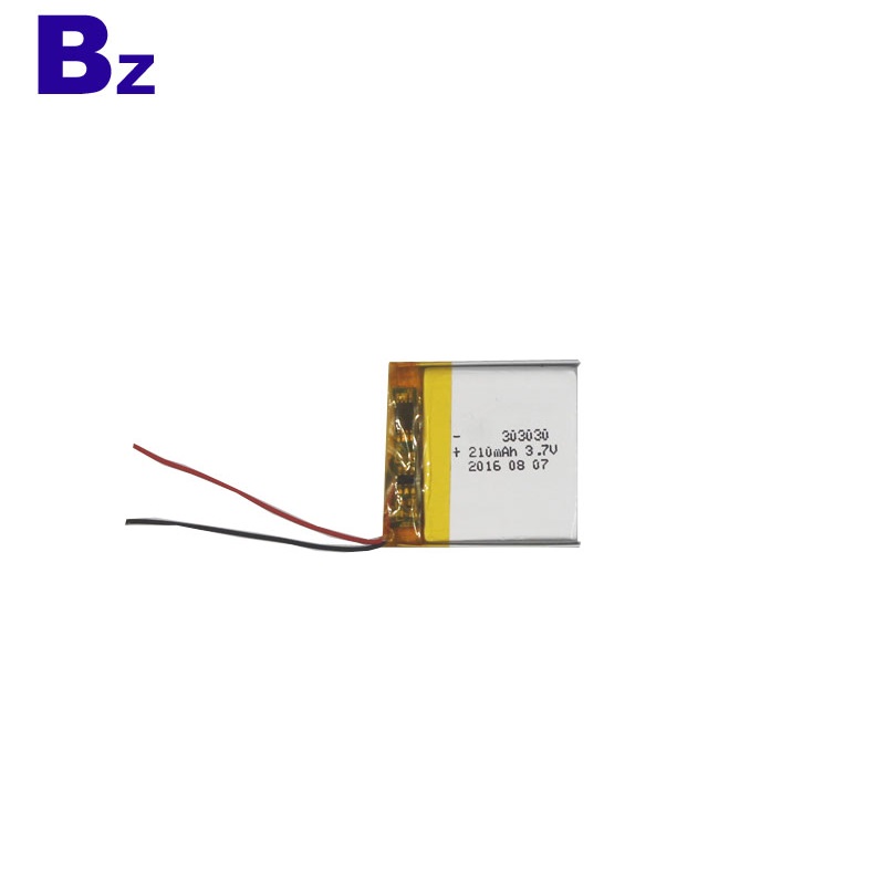 303030 3.7V 210mAh 리튬 이온 폴리머 배터리