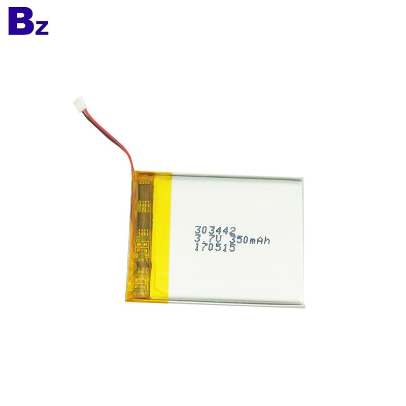 303442 350mAh 3.7V 충전식 리튬 폴리머 배터리
