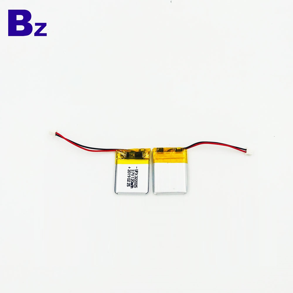 322025 120mAh 3.7V 리튬 이온 배터리