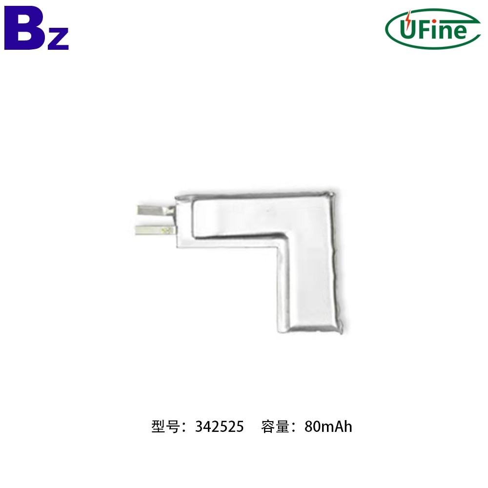 342525 80mAh 3.7V 리튬 이온 폴리머 배터리 342525 80mAh 3.7V 리튬 이온 폴리머 배터리