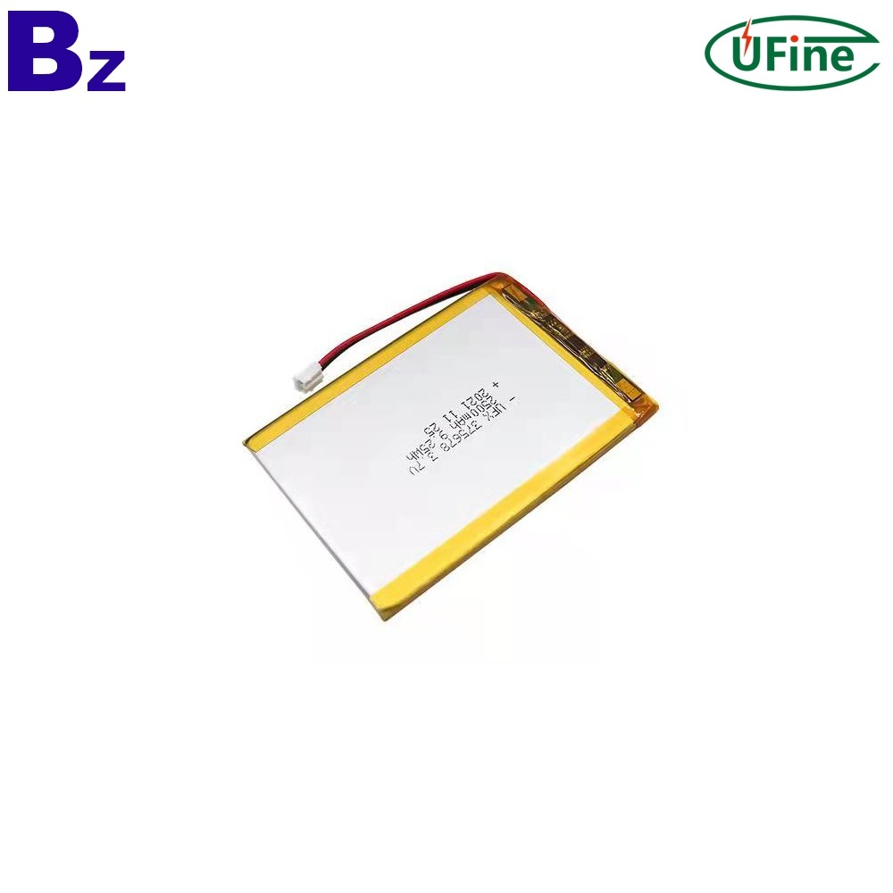 리튬 이온 폴리머 셀 공장 생산 3.7V 2500mAh 배터리