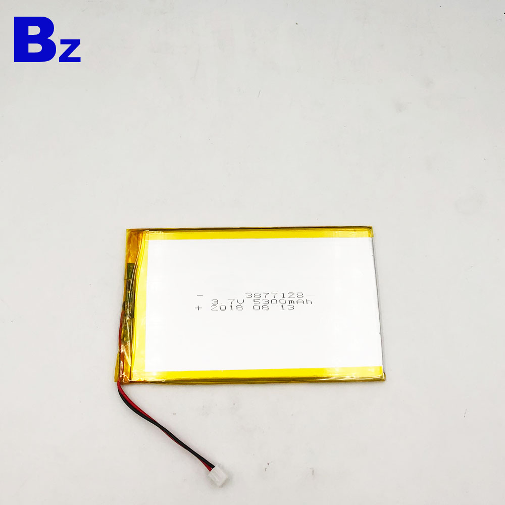 3877128 5300mAh 3.7V Lipo 배터리