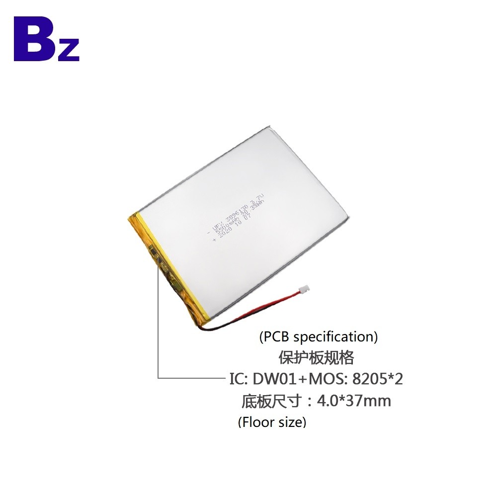 3896130 5500mAh 3.7V 리튬 폴리머 배터리