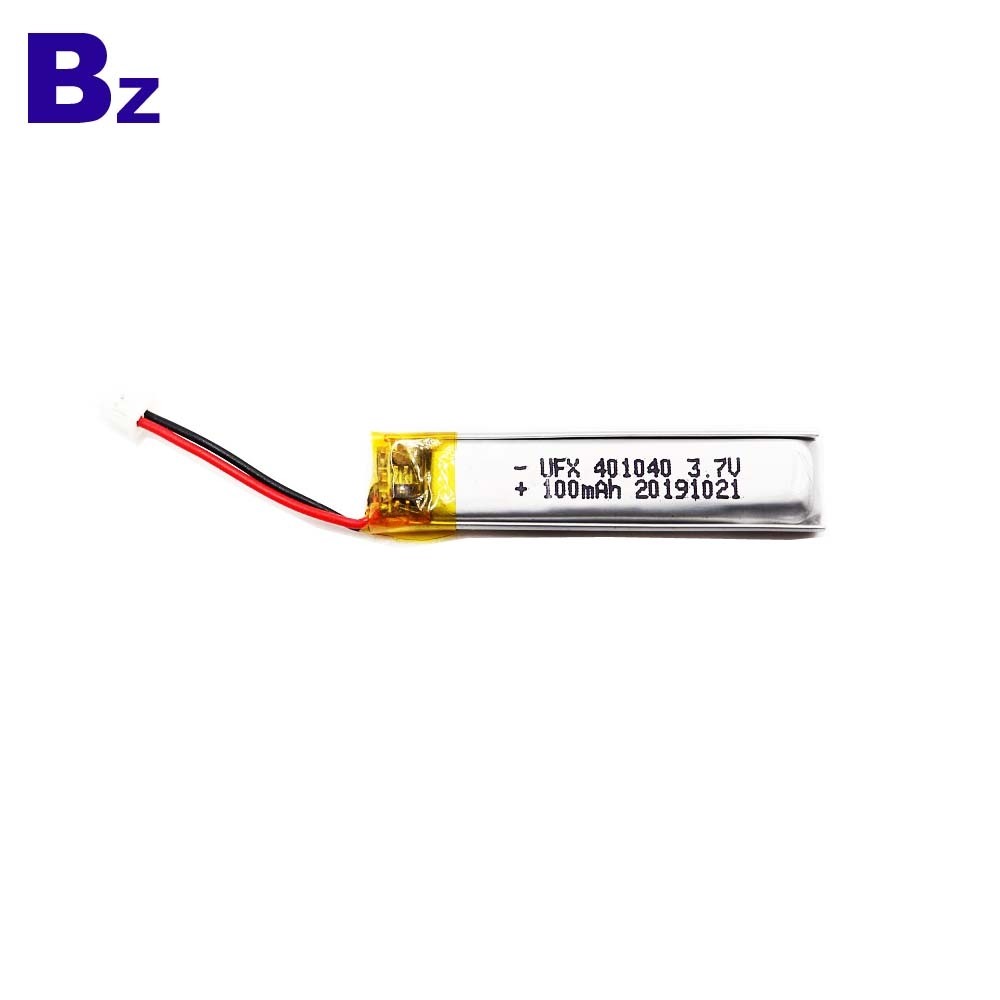 401040 3.7V 100mAh 리튬 폴리머 배터리