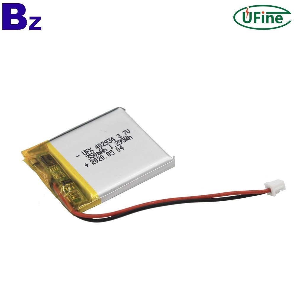 402934 350mAh 3.7V Li-po 배터리