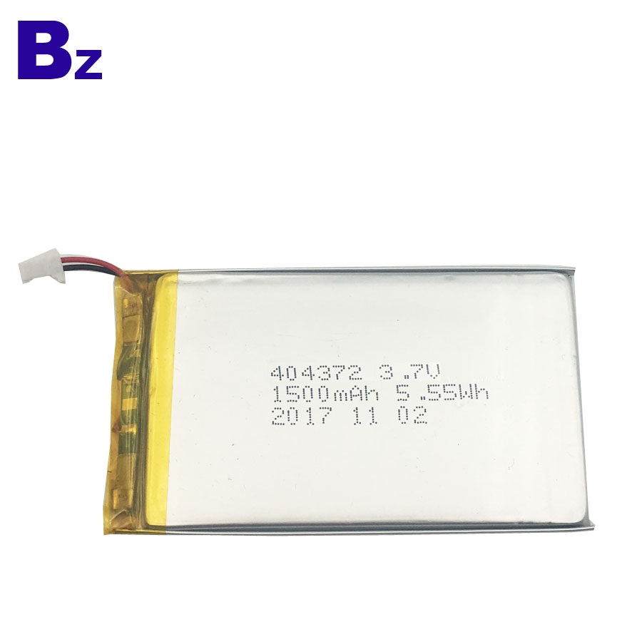 404372 1500mAh 3.7V 리튬 폴리머 배터리