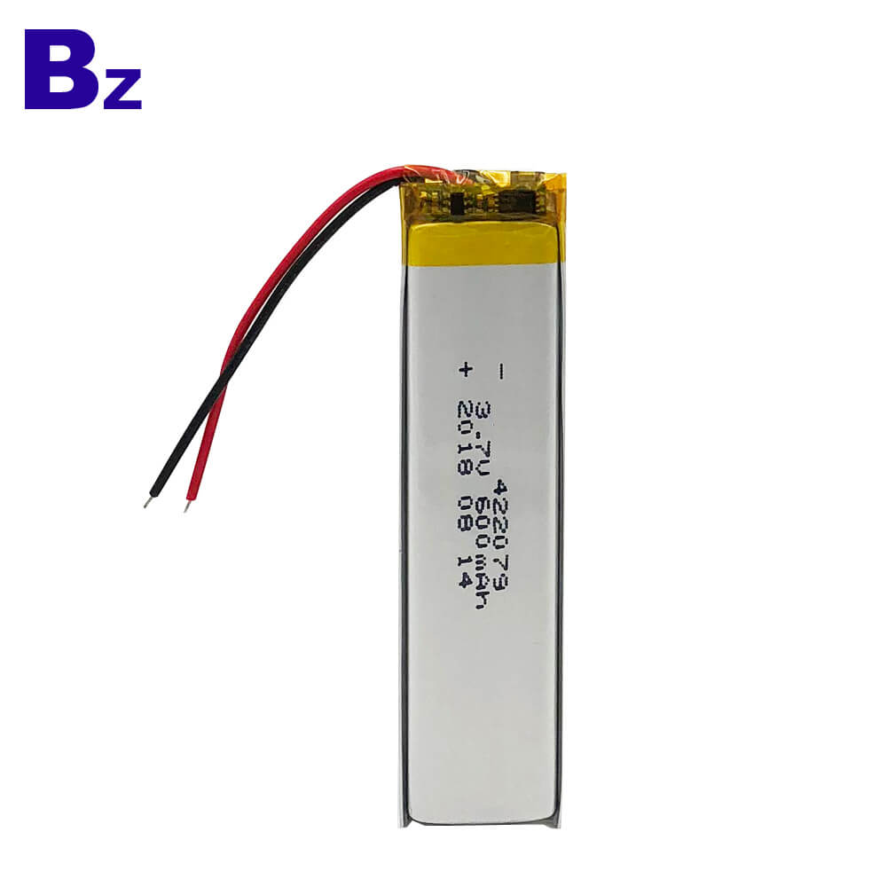 422079 600mAh 3.7V 폴리머 리튬 이온 배터리