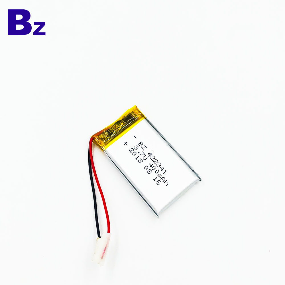 422341 400mAh 3.7V Lipo 배터리