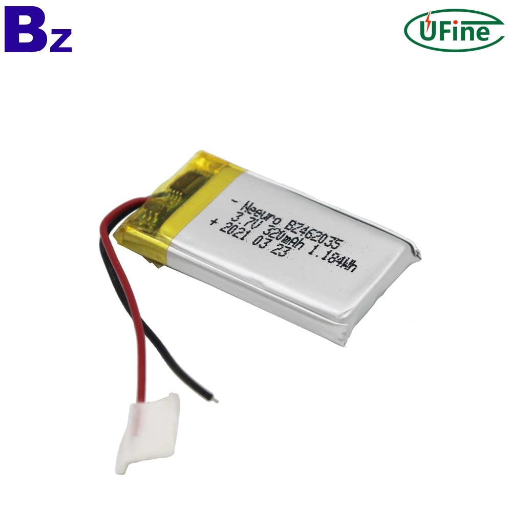 462035 320mAh 3.7V Li-po 배터리