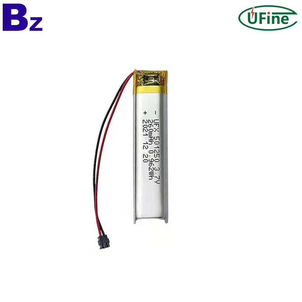 폴리머 리튬 이온 셀 제조업체 3.7V 260mAh 배터리 생산 폴리머 리튬 이온 셀 제조업체 3.7V 260mAh 배터리 생산
