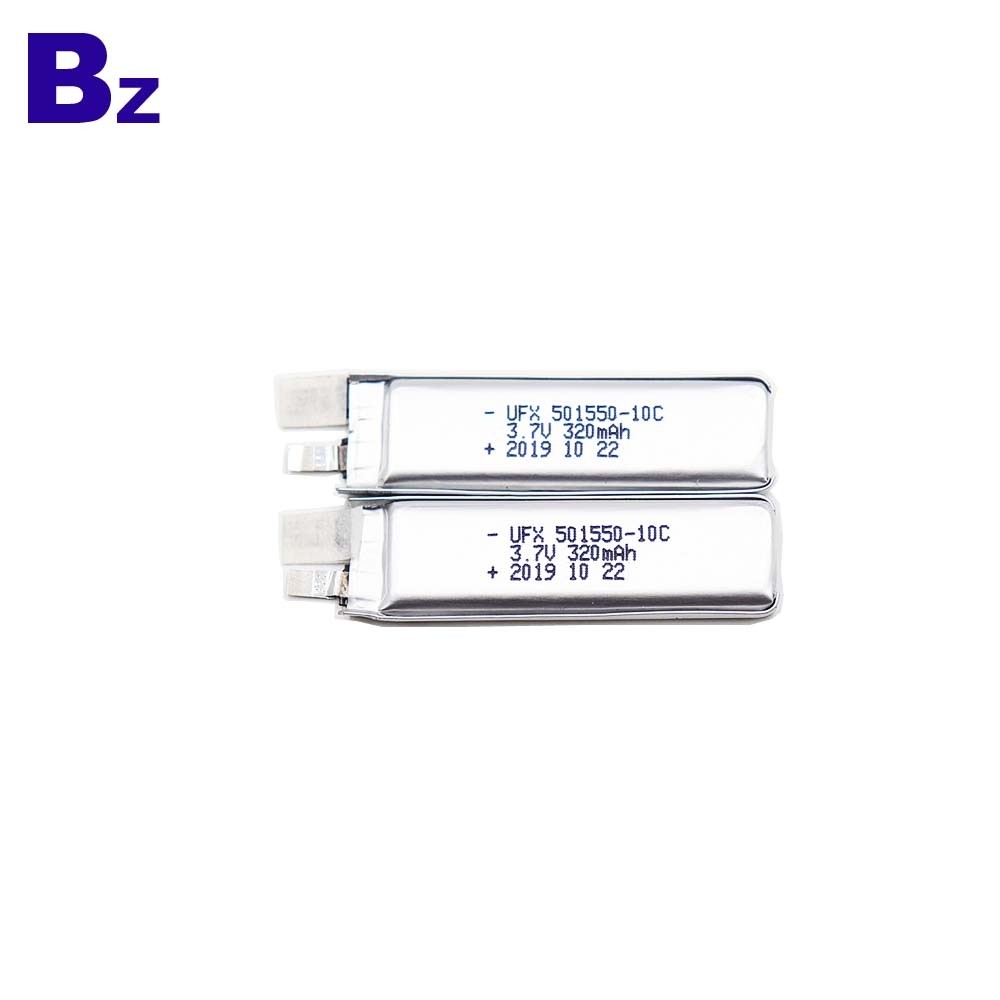 501550 10C 3.7V 320mAh Lipo 배터리