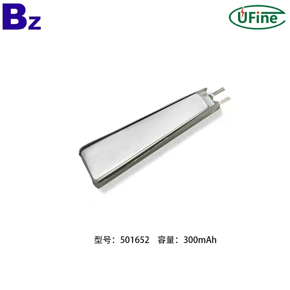 501652 300mAh 3.7V 리튬 이온 폴리머 배터리