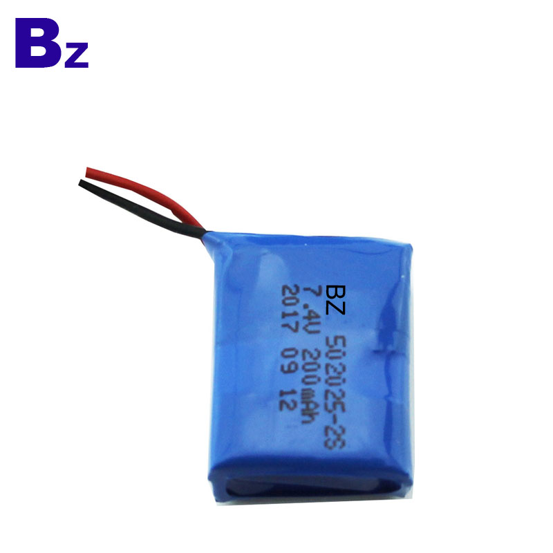502025 2S 200mAh 7.4V 폴리머 리튬 이온 배터리