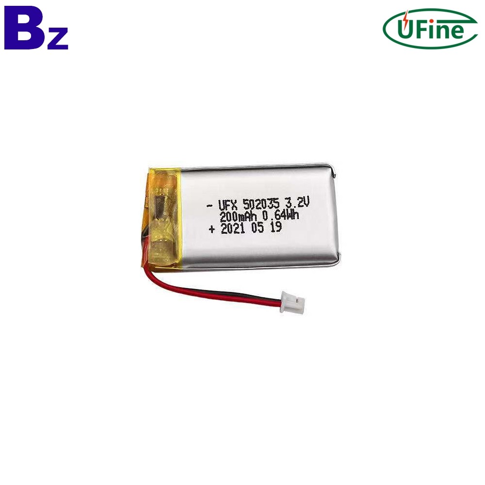 맞춤형 200mAh 3.2V 미용 기기 배터리