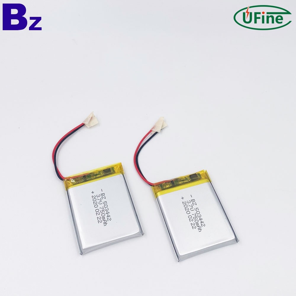 503442 3.7V 750mAh 리튬 폴리머 배터리