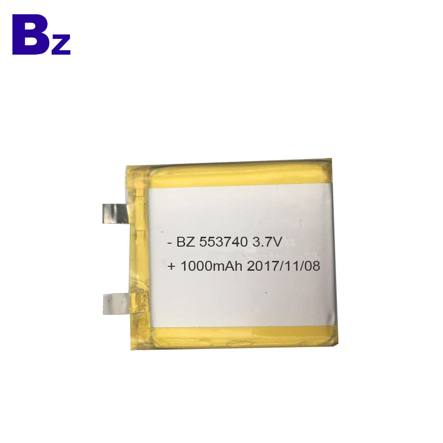 553740 1000mAh 3.7V 리튬 폴리머 배터리