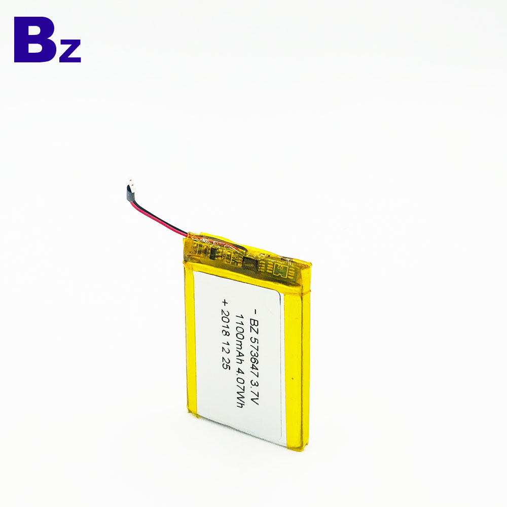 573647 1100mAh 3.7V 리튬 이온 배터리