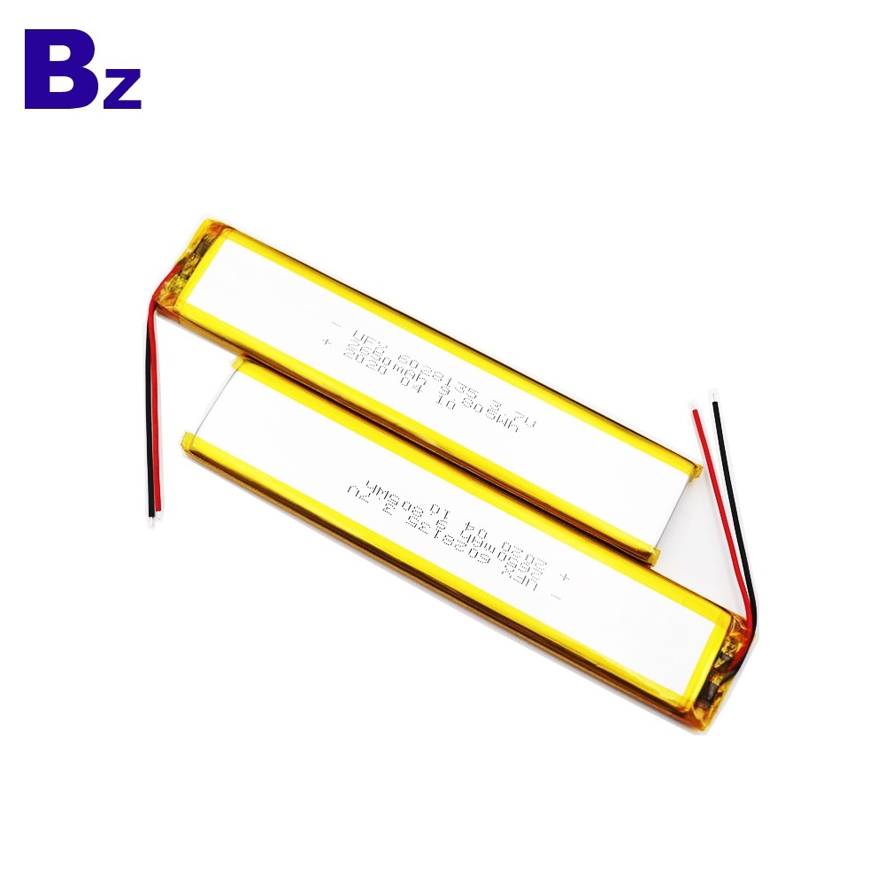 6028135 2650mAh 3.7V 충전식 리튬 폴리머 배터리