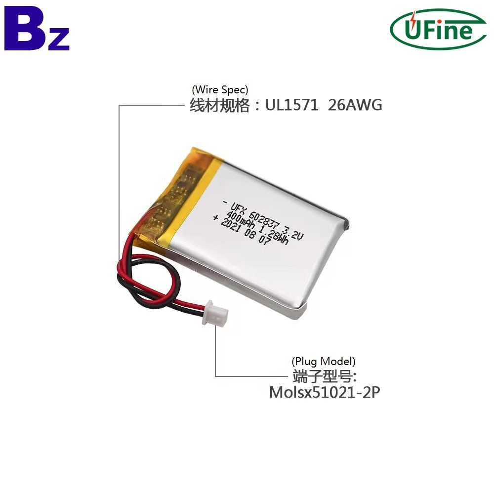 400mAh 3.2V 미용기기 배터리