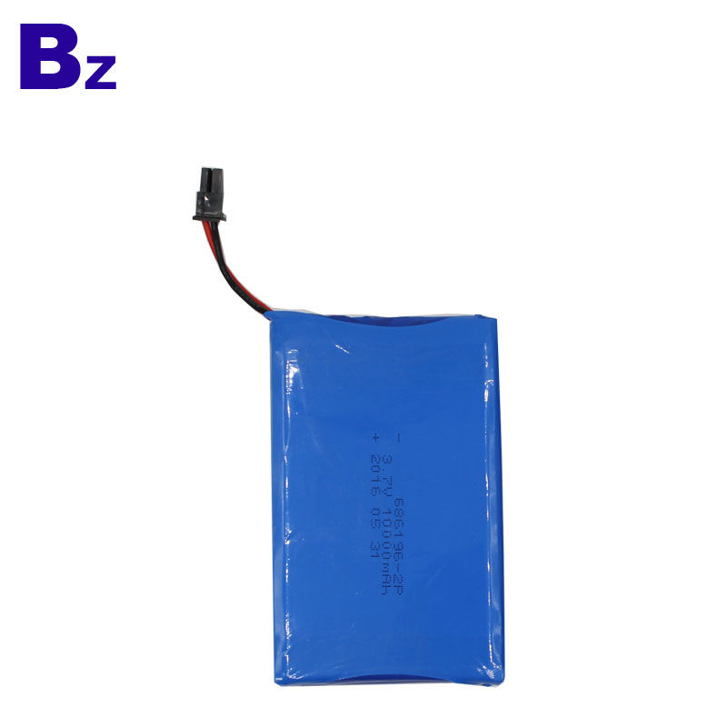 686196 2P 10000mAh 3.7V 리튬 이온 폴리머 배터리 팩