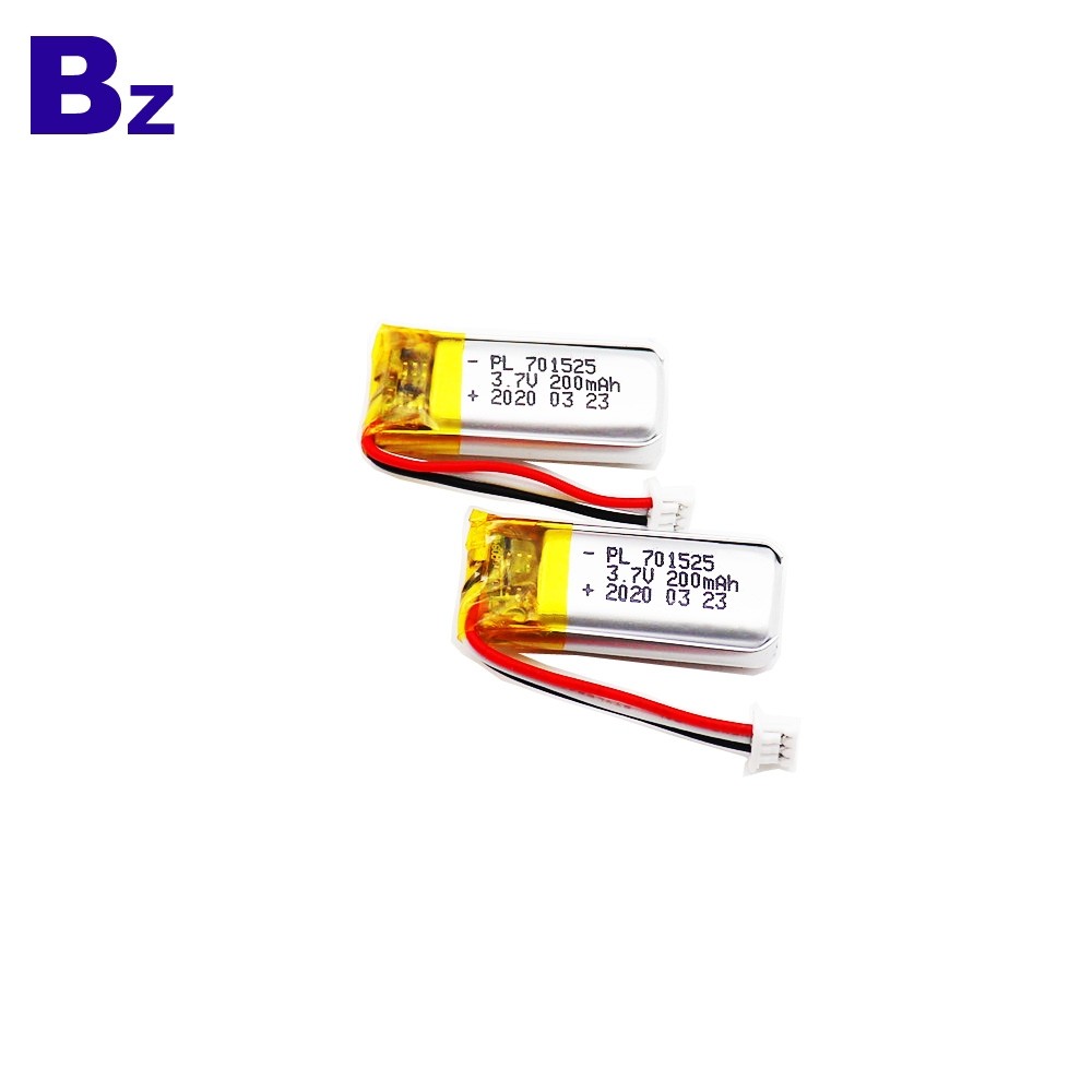 701525 200mAh 3.7V 리튬 폴리머 배터리 701525 200mAh 3.7V 리튬 폴리머 배터리