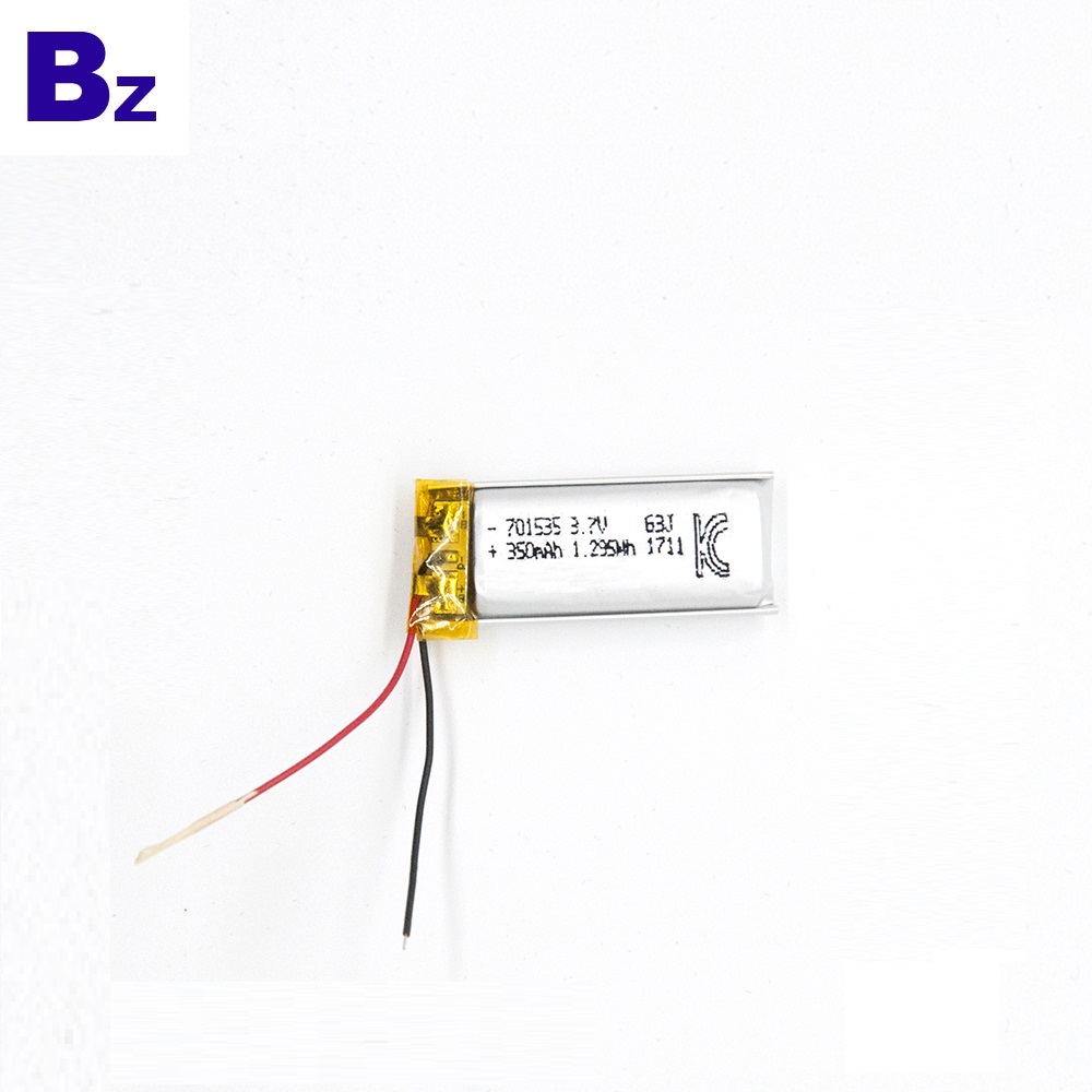 701535 350mAh 3.7V LiPo 건전지