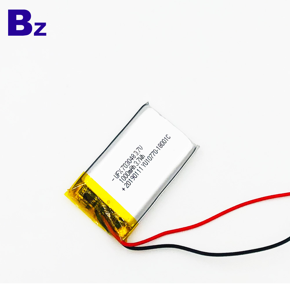703048 1000mAh 리튬 폴리머 배터리