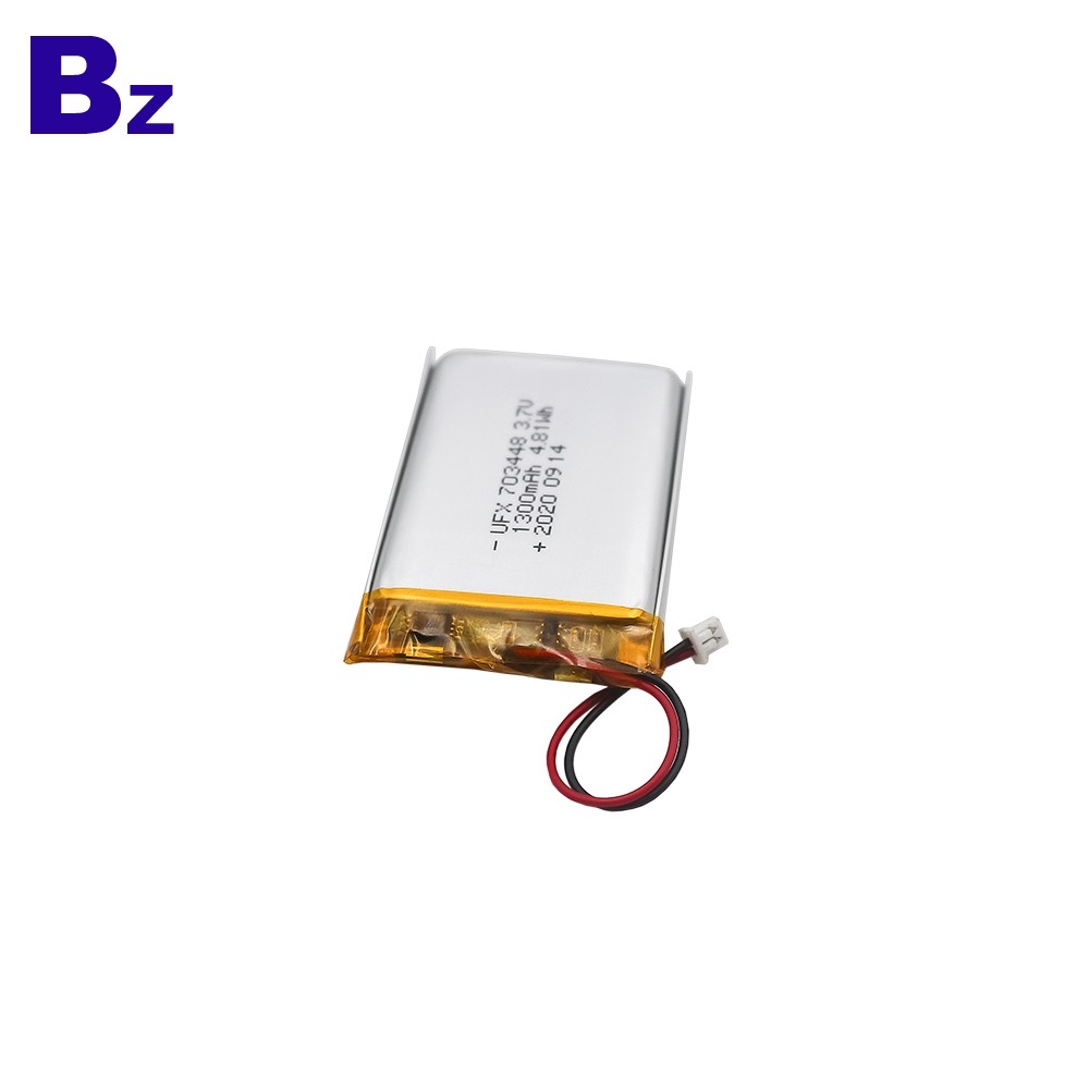 1300mAh 보안 경보 장치 리튬 폴리머 배터리