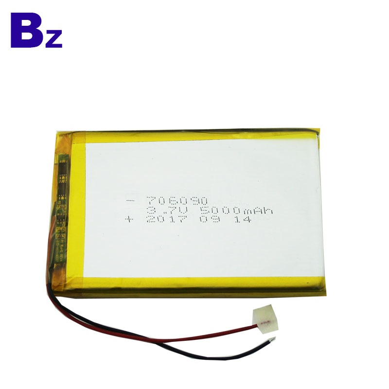 706090 5000mAh 3.7V 리튬 폴리머 배터리