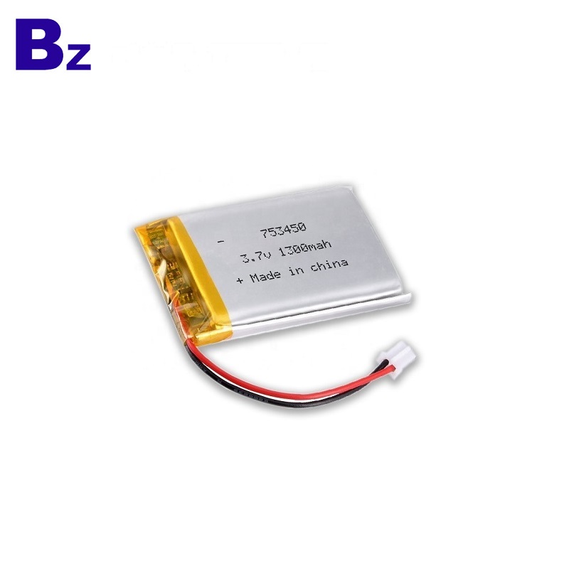 753450 1300mAh 3.7V LiPo 배터리