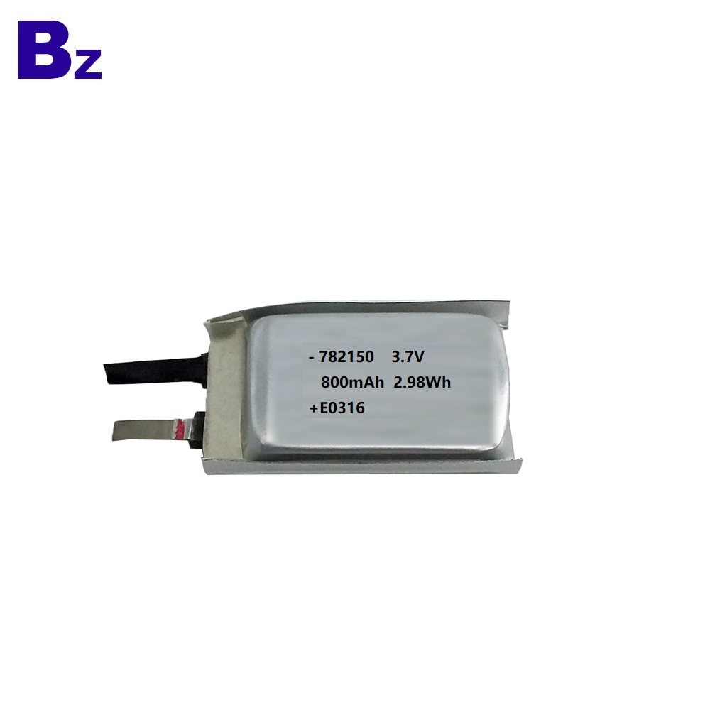 782150 800mAh 3.7V 충전 용 LiPo 배터리