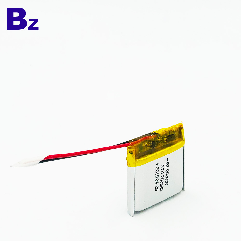 803030 3.7V 700mAh 리튬 이온 배터리