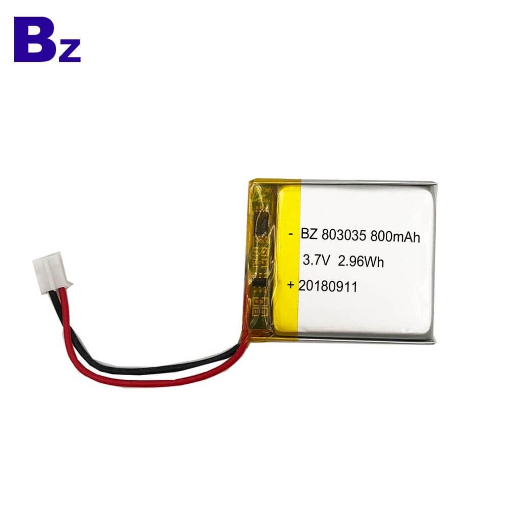 BZ 803035 800mAh 3.7V Lipo 배터리 BZ 803035 800mAh 3.7V Lipo 배터리