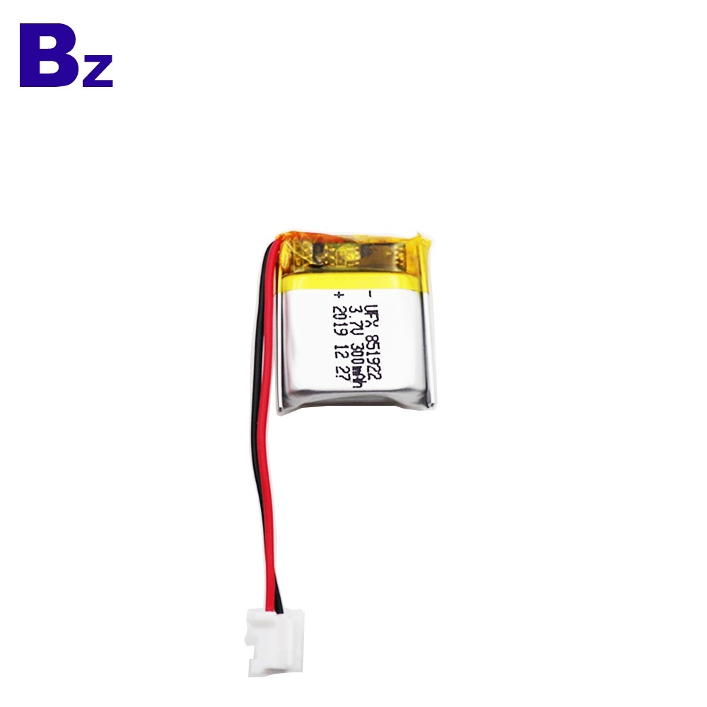 851922 300mAh 3.7V 리튬 폴리머 배터리