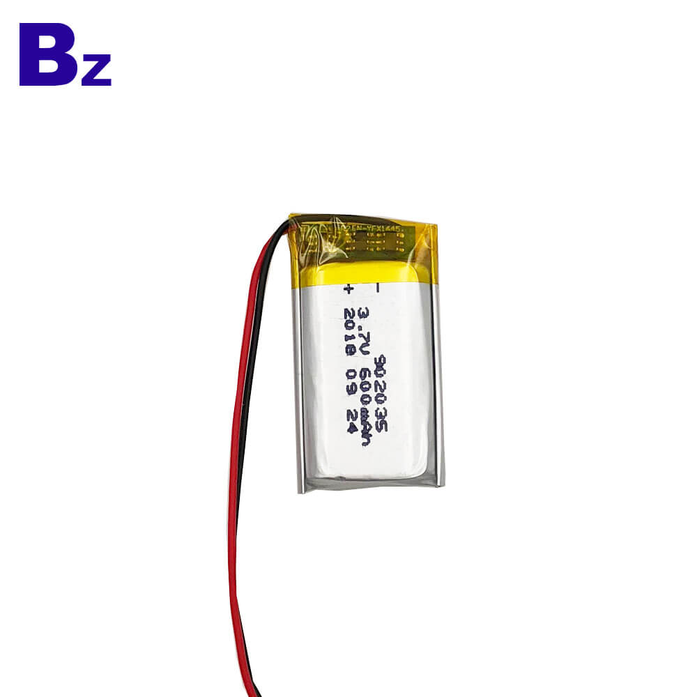 600mAh 3.7V 리튬 이온 배터리