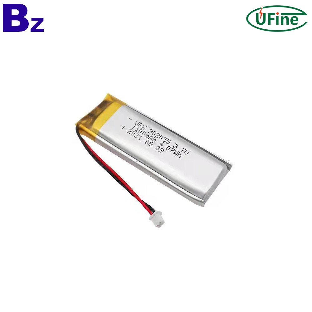 뜨거운 판매 902055 1100mAh 3.7V 배터리