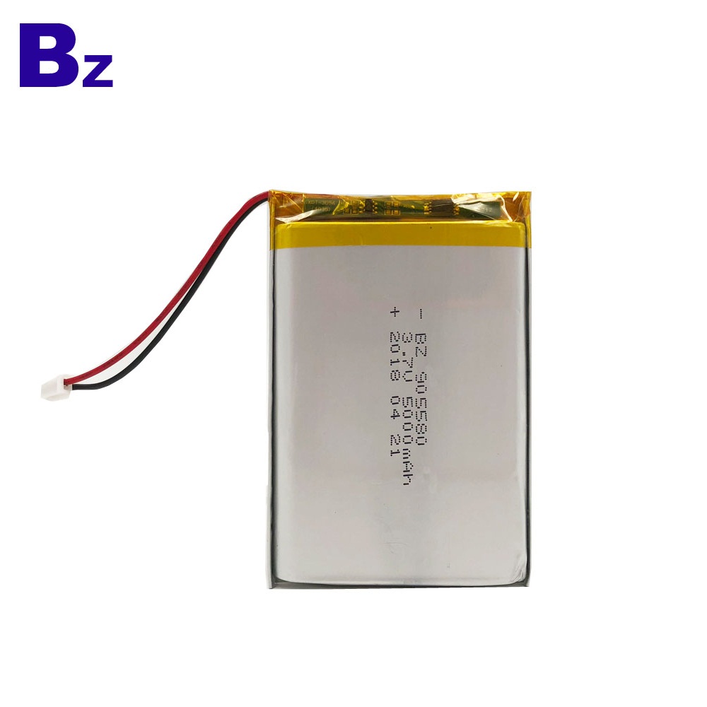 905580 5000mAh 3.7V 폴리머 리튬 이온 배터리