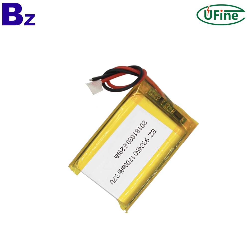 933450 1700mAh 3.7V 리튬 포 배터리