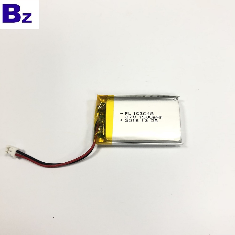 103048 3.7V 1500mAh Lipo 건전지
