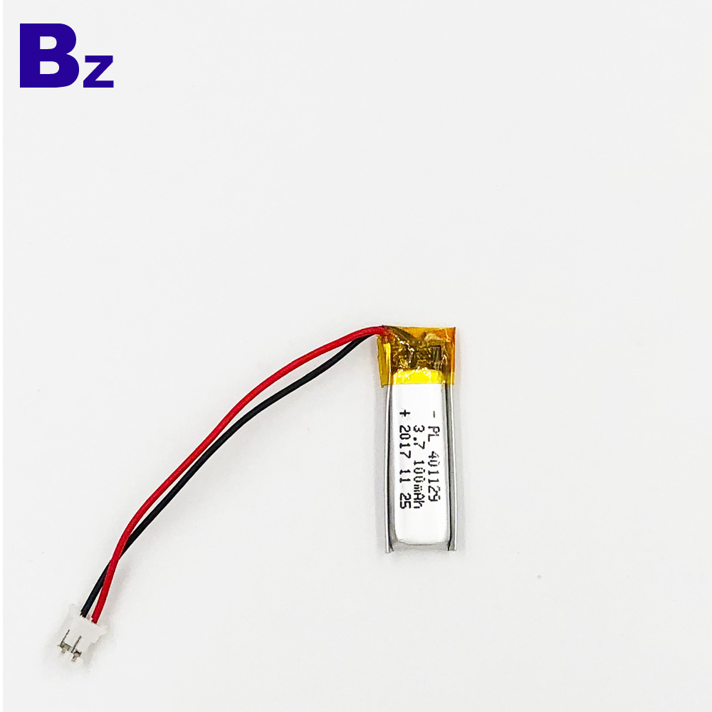100mAh 3.7V 리튬 폴리머 배터리 와이어 및 플러그 포함