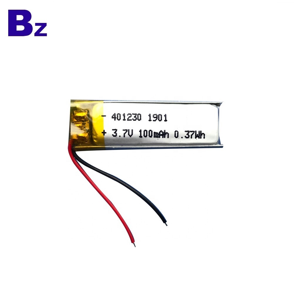 401230 100mAh 3.7V Lipo 배터리