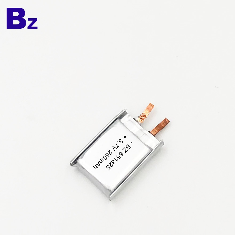 250mAh 3.7V 리튬 폴리머 배터리 셀