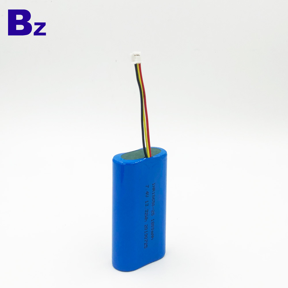 INR 18650-2S 1800mAh 7.4V 리튬 이온 원통형 배터리 팩