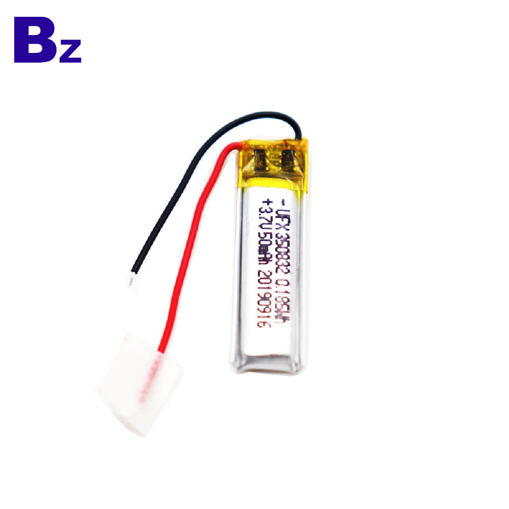 350832 50mAh 3.7V 리튬 폴리머 배터리