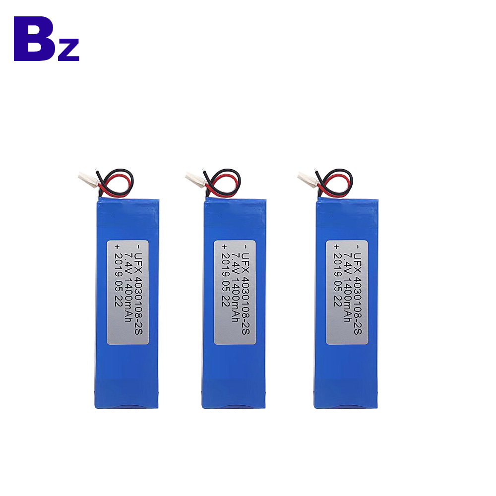 4030108-2S 1400mAh 7.4V Lipo 배터리