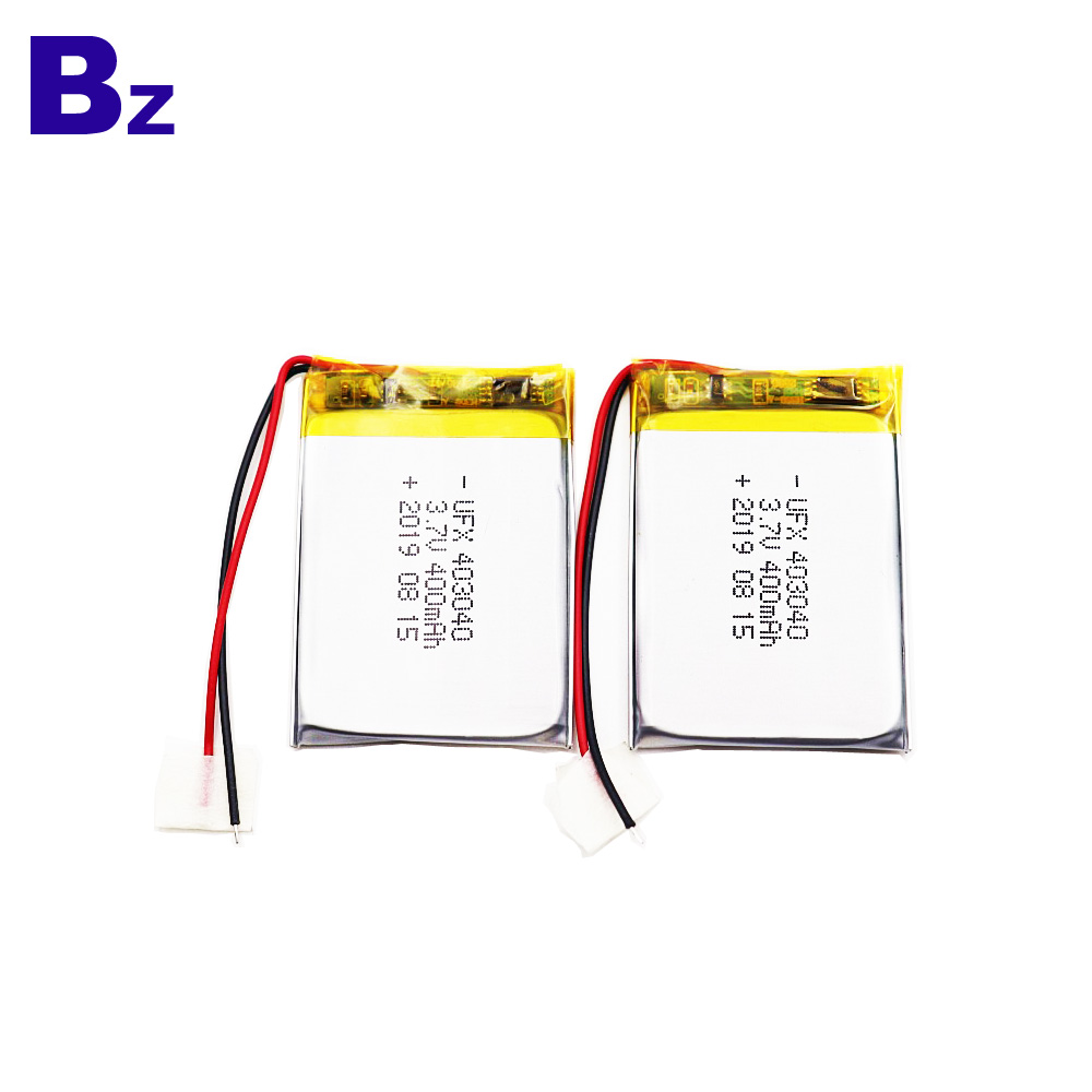 403040 400mAh 3.7V 리튬 폴리머 배터리