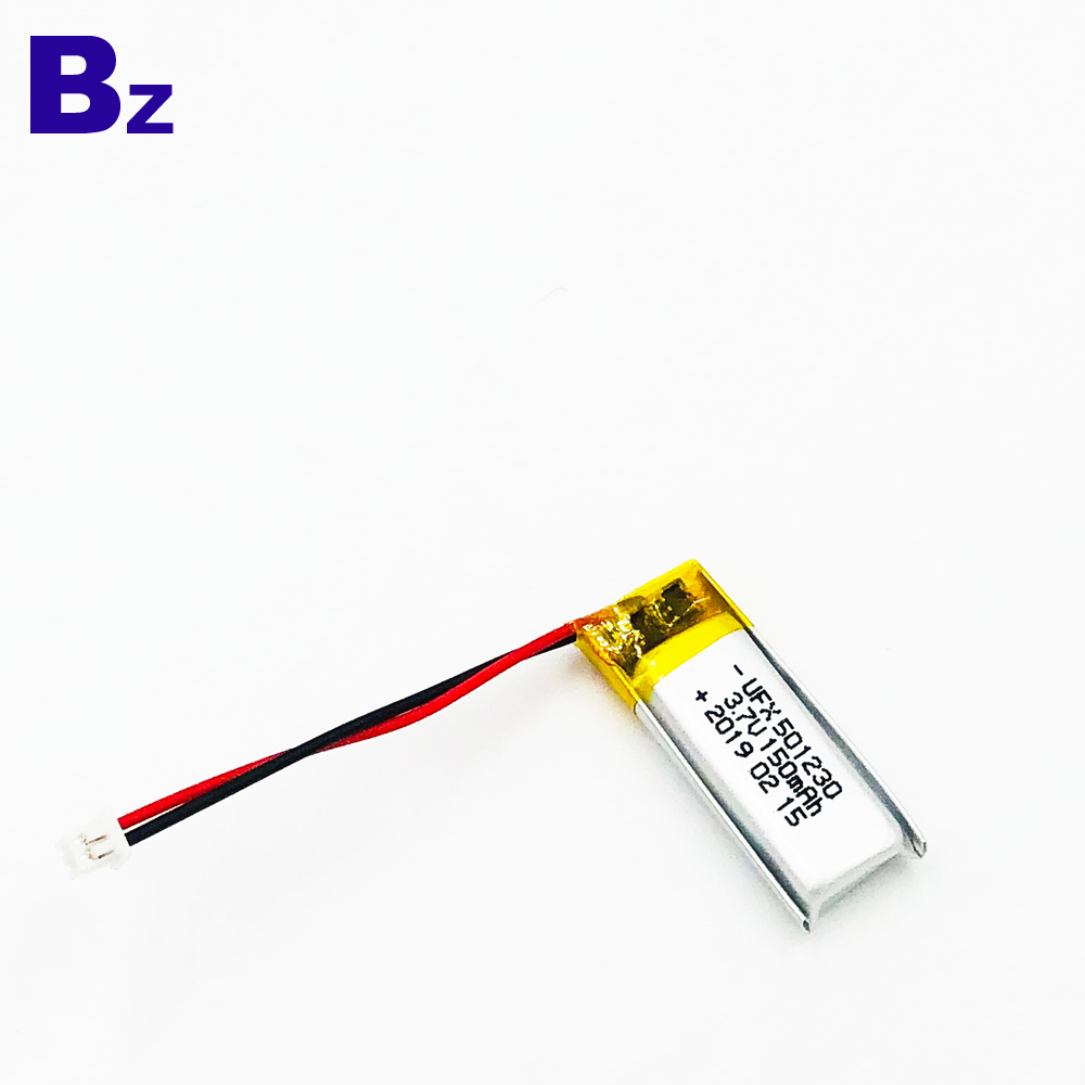 501230 150mAh 3.7V 리튬 폴리머 배터리