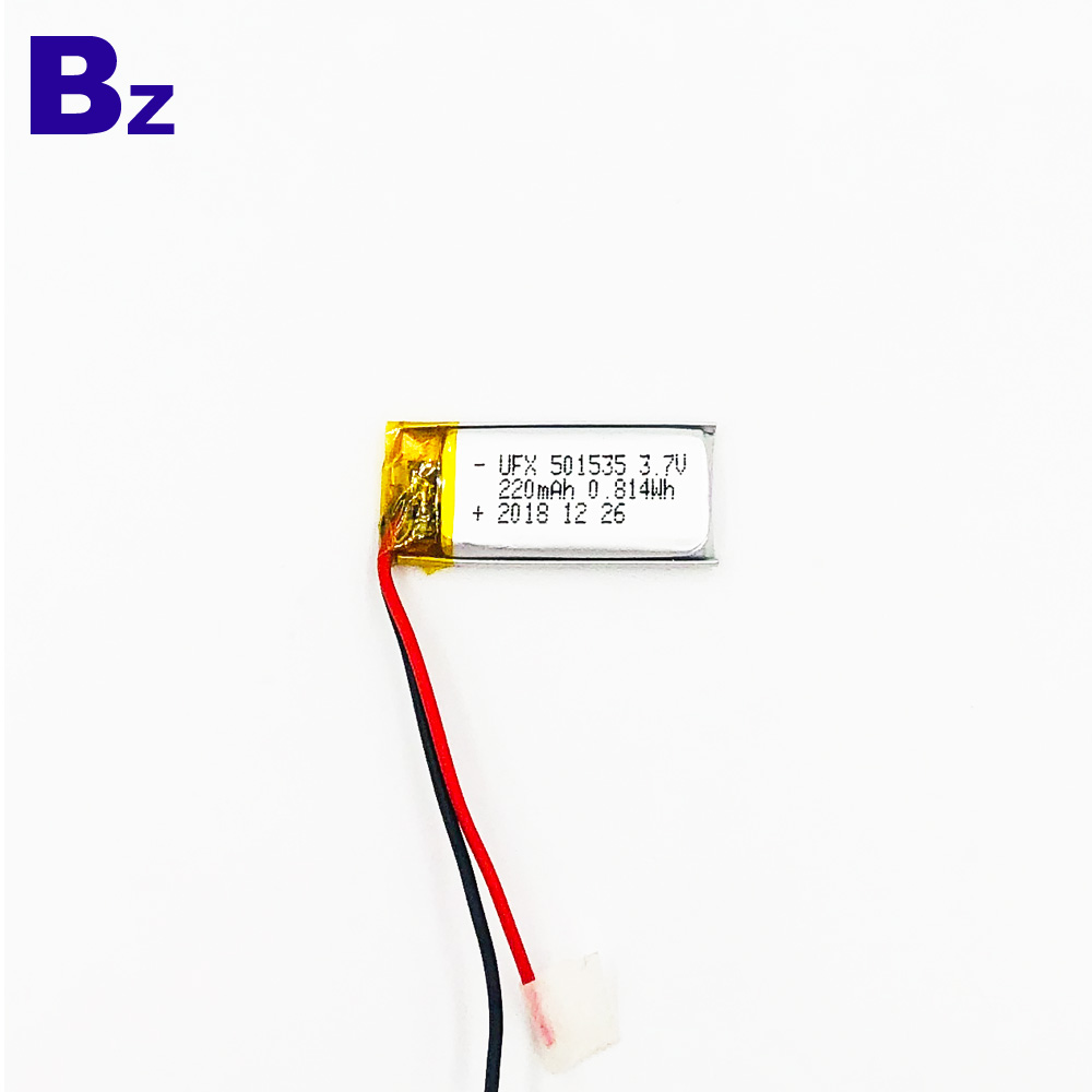 UFX 501535 220mAh 3.7V 리튬 폴리머 배터리