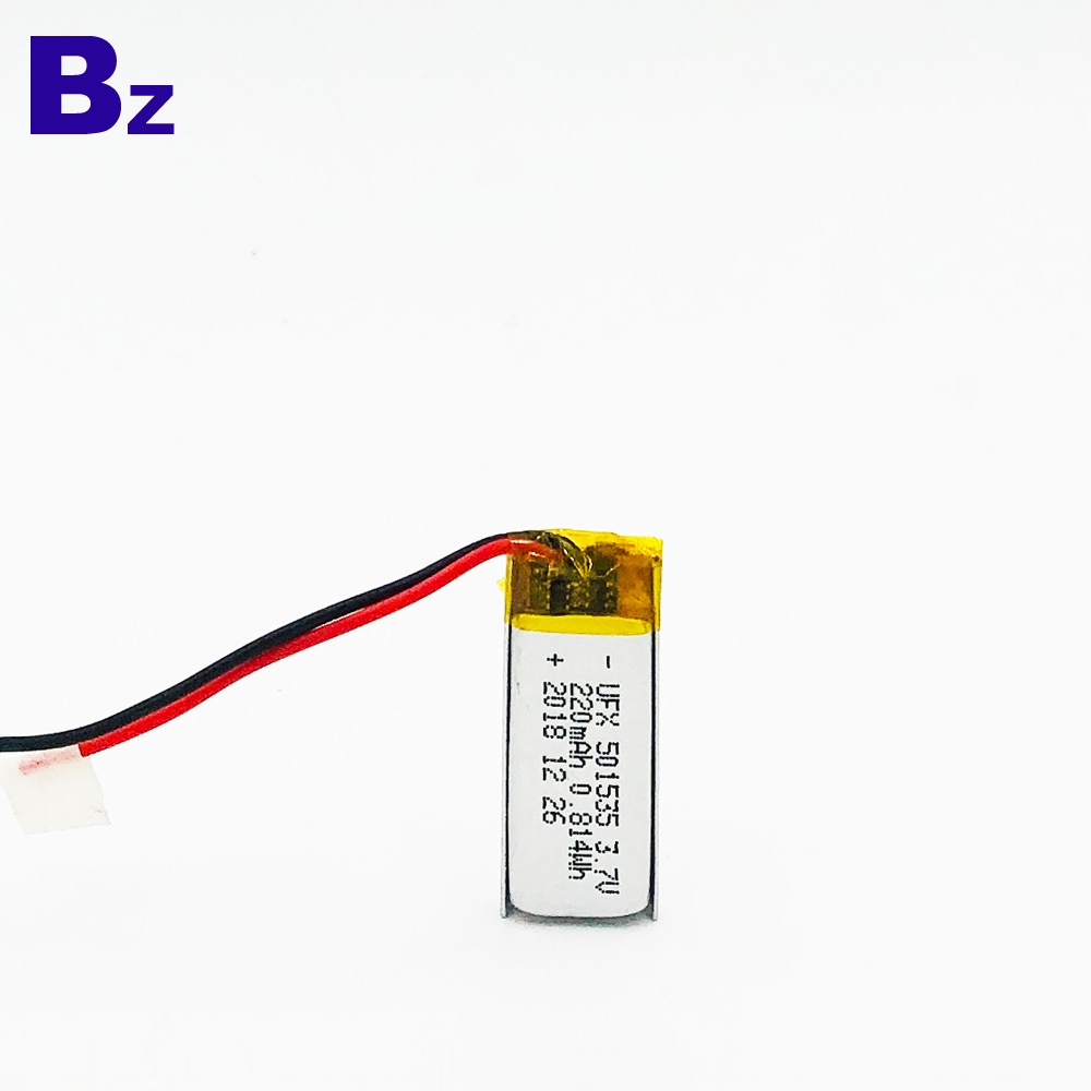 501535 220mAh 3.7V 리튬 폴리머 배터리